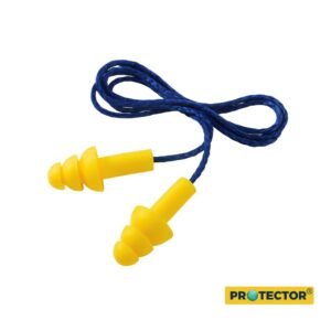 Tapones Auditivos de Silicona con Cordón Reutilizable 27 dB
